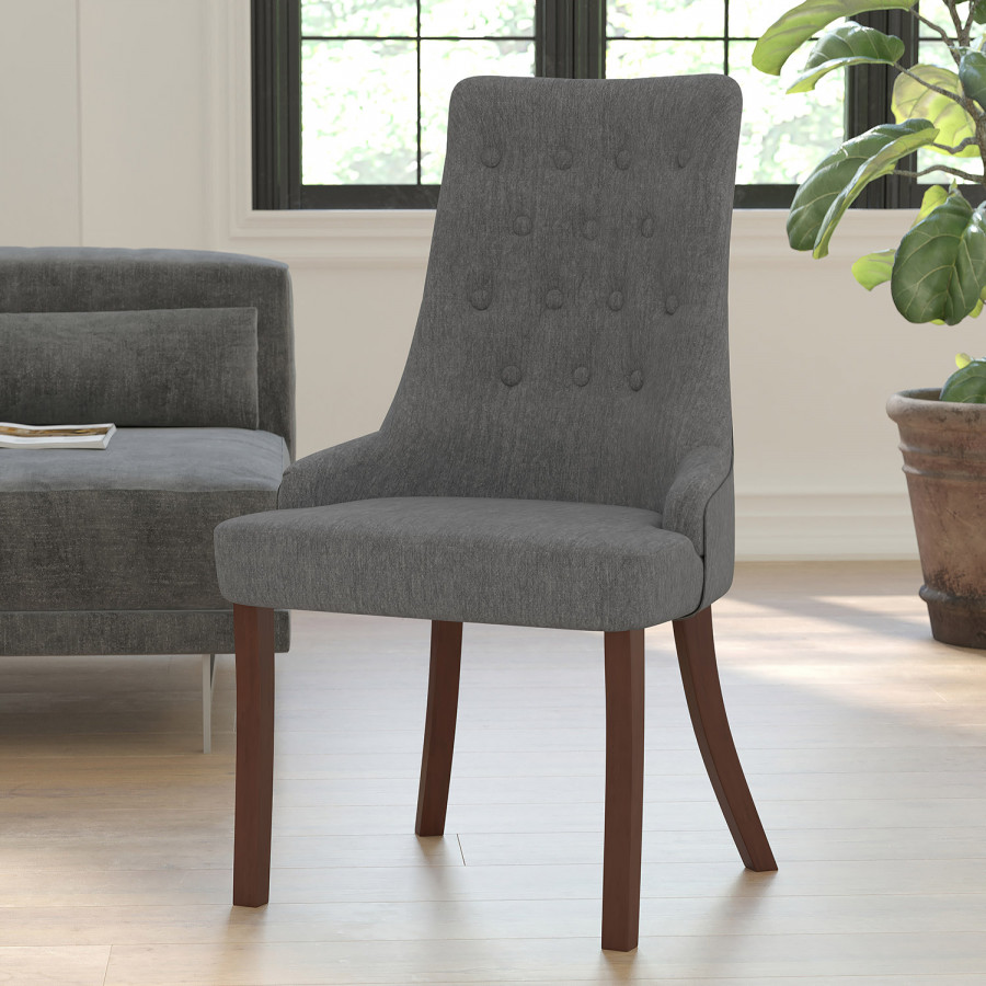 BLNK - HERCULES Paddington Series Gray Fabric Tufted Chair