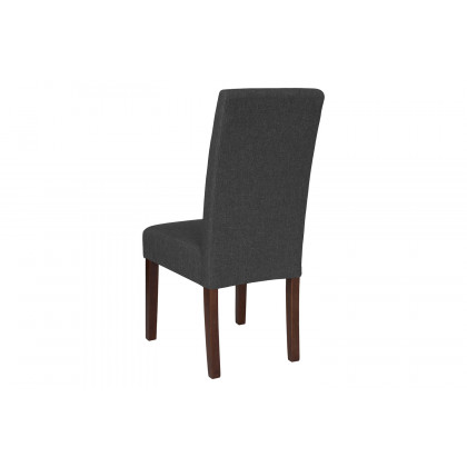 BLNK Greenwich Series Fabric Upholstered Panel Back Mid-Century Parsons Dining Chair - Gray