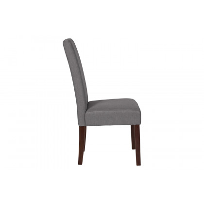 BLNK Greenwich Series Fabric Upholstered Panel Back Mid-Century Parsons Dining Chair - Light Gray