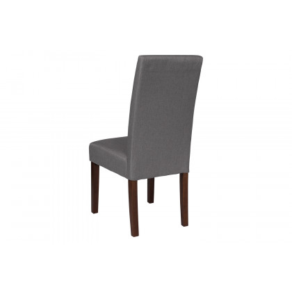BLNK Greenwich Series Fabric Upholstered Panel Back Mid-Century Parsons Dining Chair - Light Gray