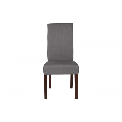 BLNK Greenwich Series Fabric Upholstered Panel Back Mid-Century Parsons Dining Chair - Light Gray