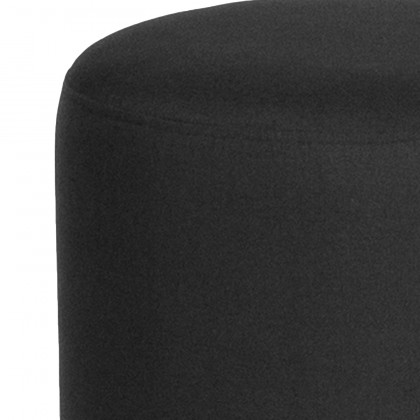 BLNK Barrington Round Fabric Upholstered Round Ottoman Pouf - Black