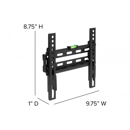 BLNK FLASH MOUNT Fixed TV Wall Mount with Built-In Level - fits TV's 17"- 42"