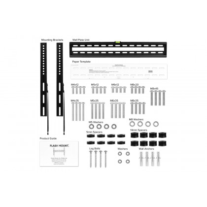 BLNK FLASH MOUNT Fixed TV Wall Mount with Built-In Level - fits TV's 32"- 84"