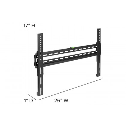 BLNK FLASH MOUNT Fixed TV Wall Mount with Built-In Level - fits TV's 32"- 84"