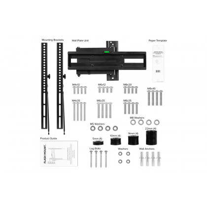 BLNK FLASH MOUNT Full Motion TV Wall Mount with Built-In Level - fits TV's 32" - 55"