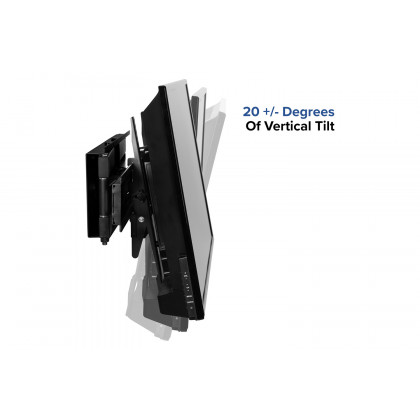 BLNK FLASH MOUNT Full Motion TV Wall Mount with Built-In Level - fits TV's 40" - 84"