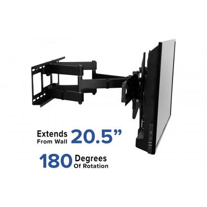 BLNK FLASH MOUNT Full Motion TV Wall Mount with Built-In Level - fits TV's 40" - 84"