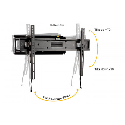BLNK FLASH MOUNT Full Motion TV Wall Mount with Built-In Level - fits TV's 40" - 84"