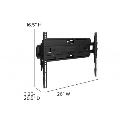 BLNK FLASH MOUNT Full Motion TV Wall Mount with Built-In Level - fits TV's 40" - 84"