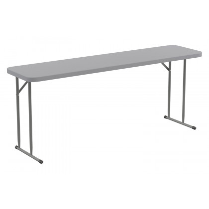 BLNK - Gray Plastic Folding Training Table