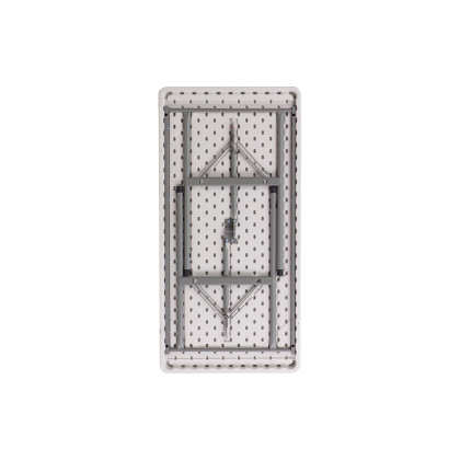 BLNK Granite White Plastic Folding Table - 4'L