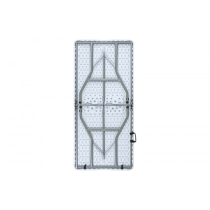 BLNK Granite White Plastic Bi-Fold Folding Table - 4.97'L
