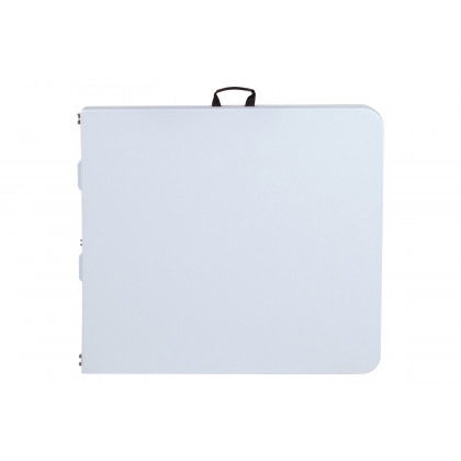 BLNK Granite White Plastic Bi-Fold Folding Table - 4.97'L