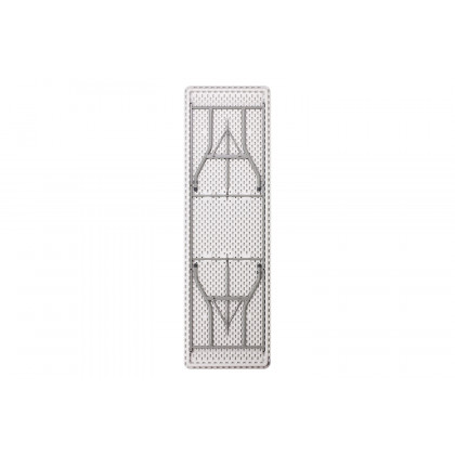 BLNK Granite White Plastic Folding Table - 8'L