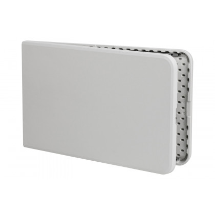 BLNK - Granite White Plastic Bi-Fold Plastic Banquet and Event Folding Table with Carrying Handle