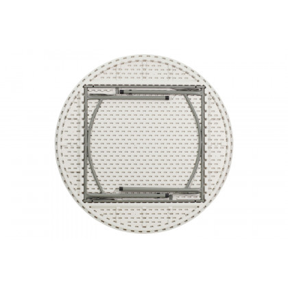 BLNK Round Granite White Plastic Folding Table - 5'D