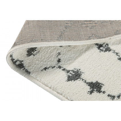 BLNK Beth Geometric Polyester Bohemian Low Pile Rug - Ivory/Gray, 8'W x 10'L