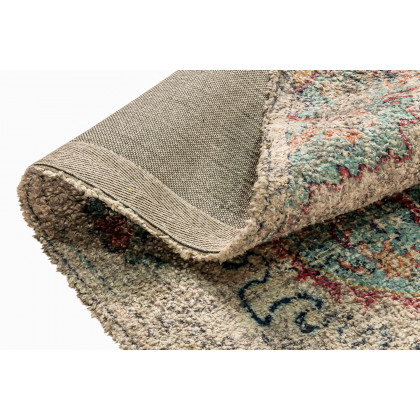 BLNK Katherine Distressed Medallion Polyester Area Rug - Gray, 8'W x 10'L