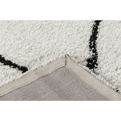BLNK Roxy Shag Style Diamond Trellis Area Rug - Ivory, 8'W x 10'L