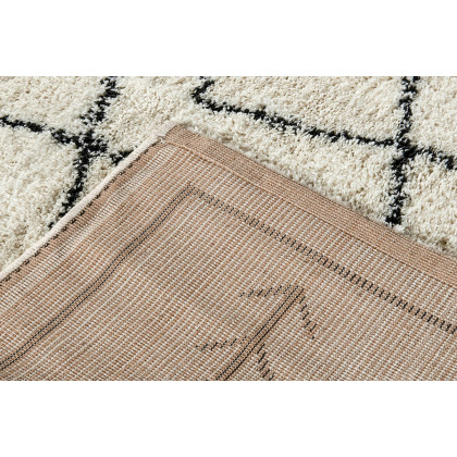 BLNK Roxy Geometric Style Diamond Trellis Area Rug - Ivory, 5'W x 7'L
