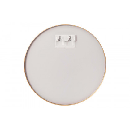 BLNK Julianne Style 1 Round Metal Framed Wall Mirror - Gold, 30"D