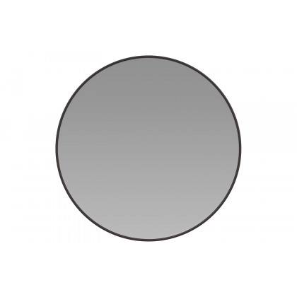 BLNK Julianne Style 1 Round Metal Framed Wall Mirror - Black, 36"D