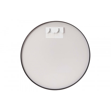 BLNK Julianne Style 1 Round Metal Framed Wall Mirror - Black, 36"D