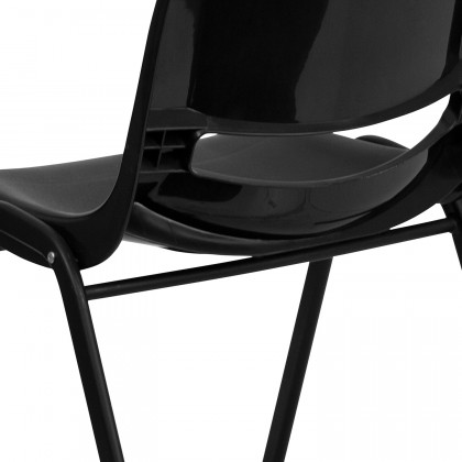 BLNK HERCULES Series Ergonomic Shell Stack Chair - Black, 14"H Seat