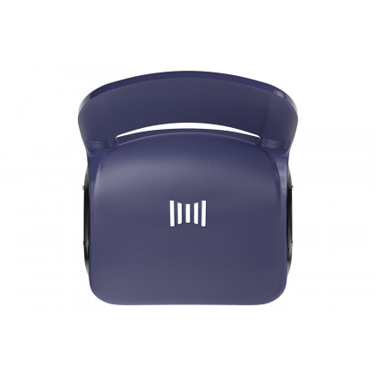 BLNK HERCULES Series Ergonomic Shell Stack Chair - Powder-Navy/Black, 16"H Seat