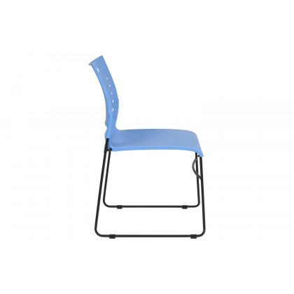 BLNK HERCULES Series Sled Base Stack Chair with Air-Vent Back - Blue