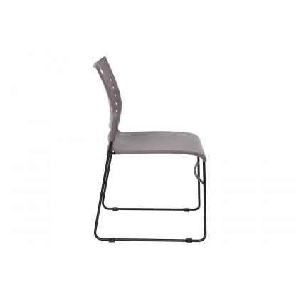 BLNK HERCULES Series Sled Base Stack Chair with Air-Vent Back - Gray