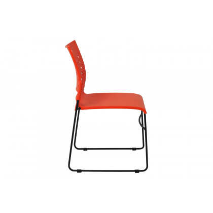 BLNK HERCULES Series Sled Base Stack Chair with Air-Vent Back - Orange