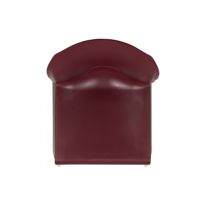 BLNK HERCULES Series Full Back Contoured Stack Chair with Gray Powder Coated Sled Base - Burgundy