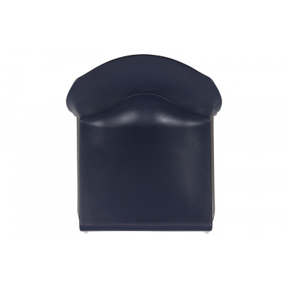 BLNK HERCULES Series Full Back Contoured Stack Chair with Gray Powder Coated Sled Base - Navy