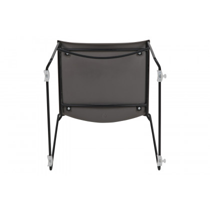 BLNK HERCULES Series Full Back Stack Chair with Powder Coated Frame - Gray