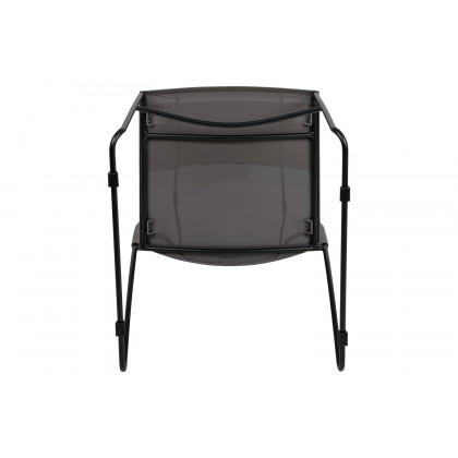 BLNK HERCULES Series Stack Chair with Air-Vent Back and Black Powder Coated Sled Base - Gray