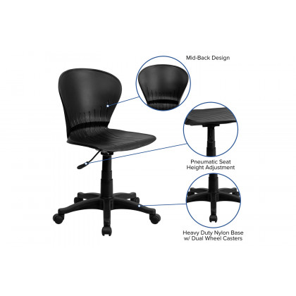 BLNK - Sorho Plastic Mid-Back Swivel Task Office Chair