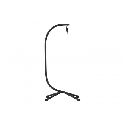 BLNK - Harvo Commercial All-Weather Heavy Duty Hanging Hammock Chair C-Stand with Steel Offset Base and Hardware and 360 Degree Rotation