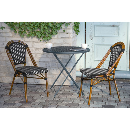 BLNK - Bordeaux Commercial Indoor-Outdoor French Bistro Stacking Chair