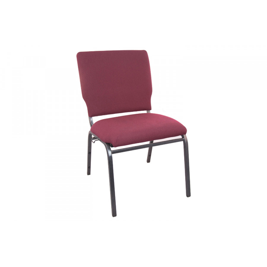BLNK Advantage Multipurpose Church Chairs - Maroon, 18.5"W
