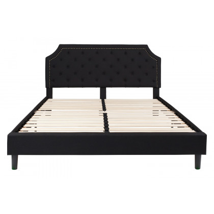 BLNK Brighton Tufted Upholstered Platform Bed - Black, King Size