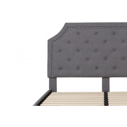 BLNK Brighton Tufted Upholstered Platform Bed - Light Gray, Queen Size