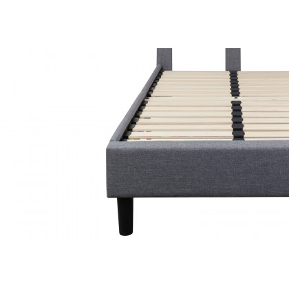 BLNK Brighton Tufted Upholstered Platform Bed - Light Gray, Twin Size