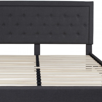 BLNK Roxbury Tufted Upholstered Platform Bed - Dark Gray, King Size