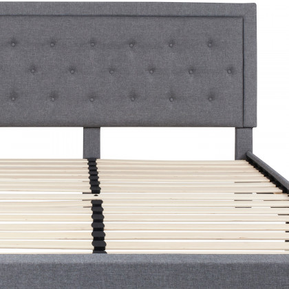 BLNK Roxbury Tufted Upholstered Platform Bed - Light Gray, King Size