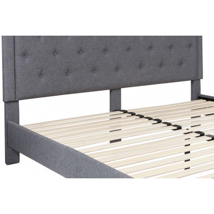 BLNK Roxbury Tufted Upholstered Platform Bed - Light Gray, King Size