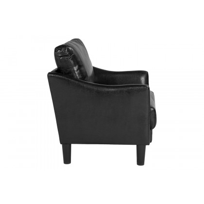 BLNK Asti LeatherSoft Upholstered Chair - Black