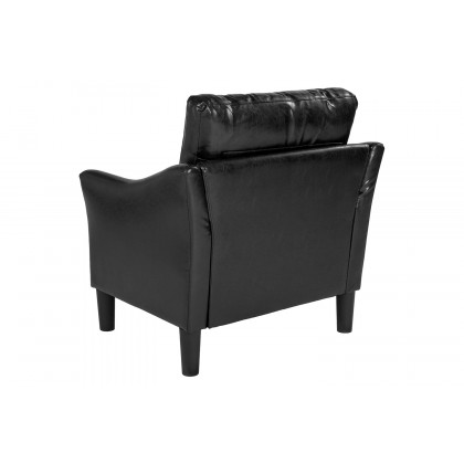 BLNK Asti LeatherSoft Upholstered Chair - Black