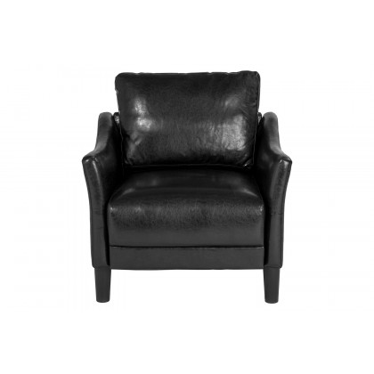 BLNK Asti LeatherSoft Upholstered Chair - Black